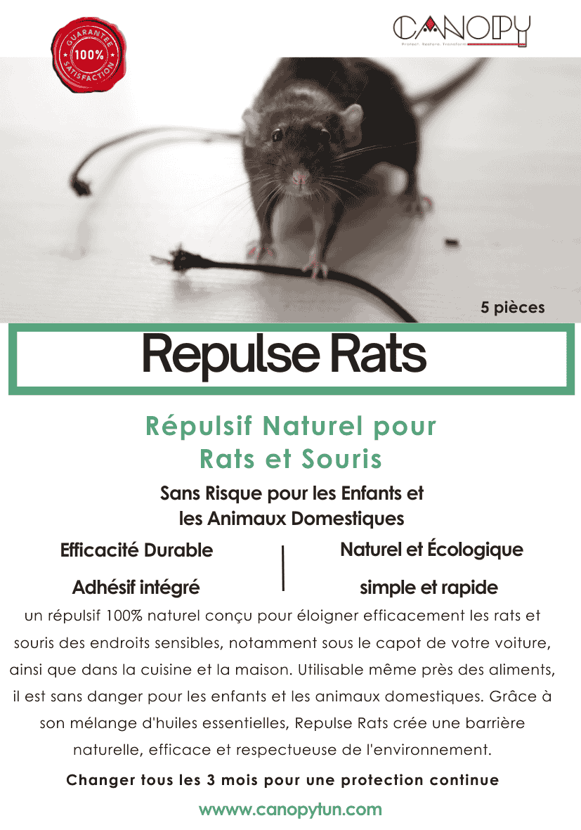 REPULSE RATS - Diffuseur d’Huiles Essentielles Répulsives