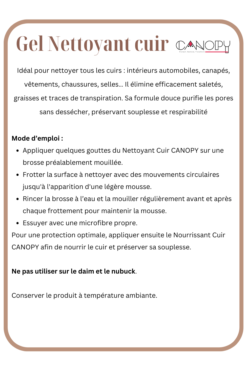 CREME NOURRISSANTE CUIR 600ml