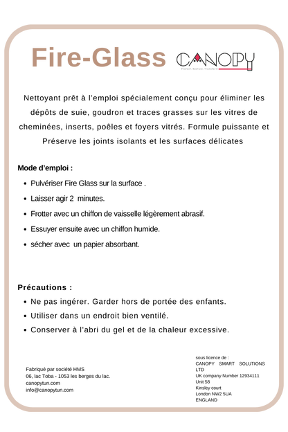 Fire Glass – Nettoyant Vitre de Cheminée & Poêle 600ml