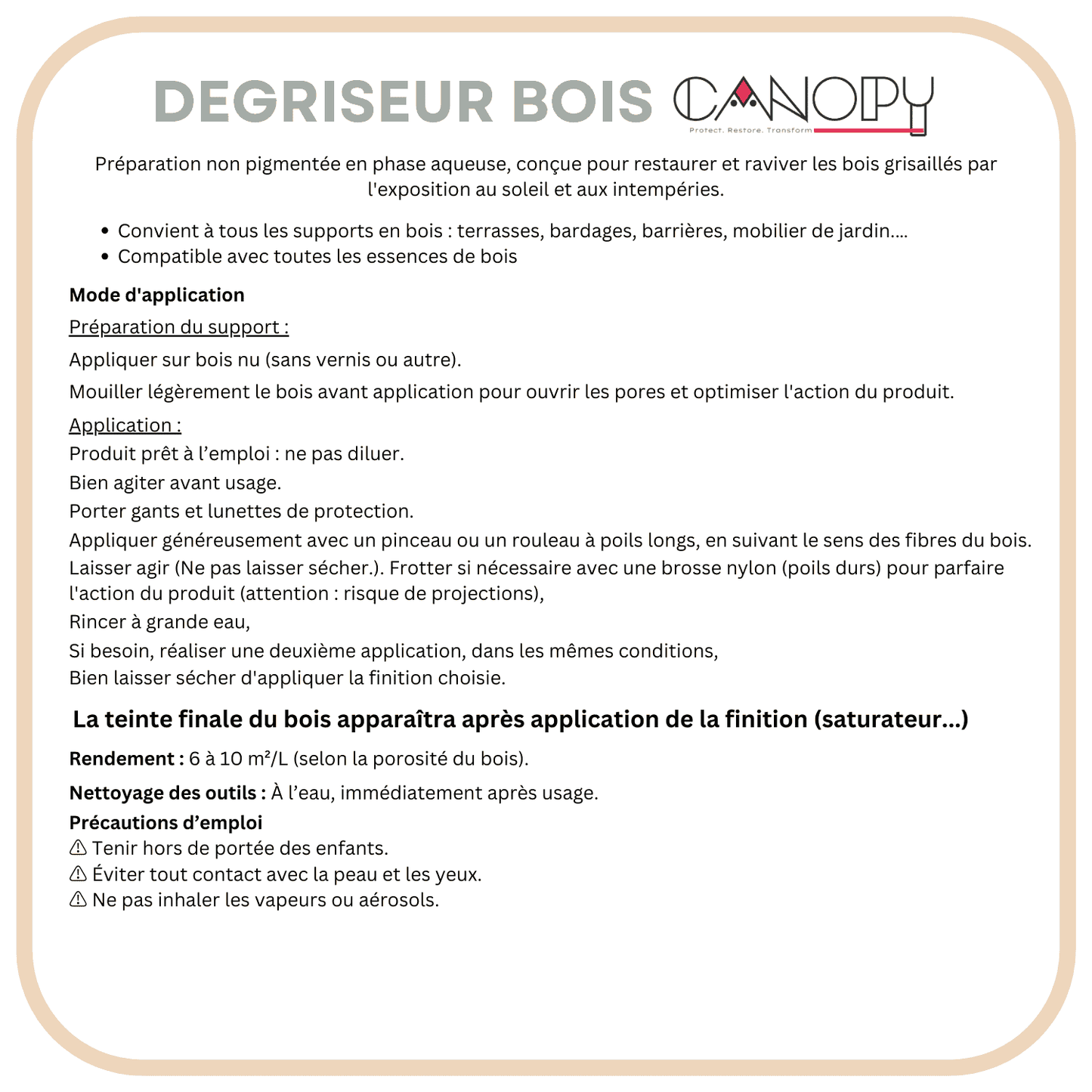 Dégriseur Bois – Dégrise & Rénove