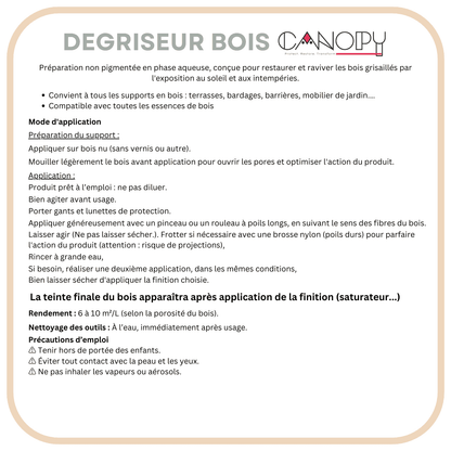 GEL DEGRISEUR BOIS – Dégrise et Rénove le Bois Extérieur