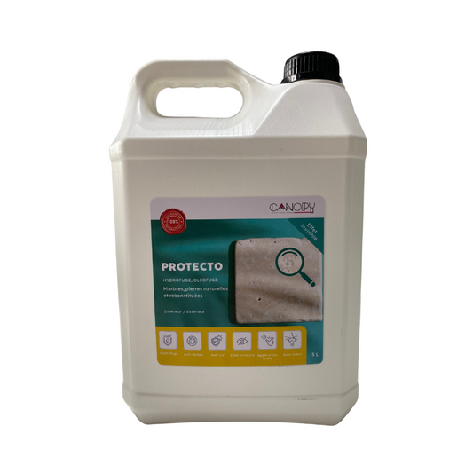 Protecto CANOPY – Hydrofuge et oléofuge pour marbre et pierre naturelle 5L