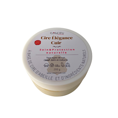 Cire Élégance Cuir CANOPY – Soin nourrissant et protecteur pour cuir
