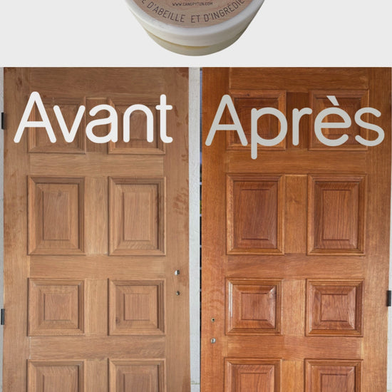 application cire bois