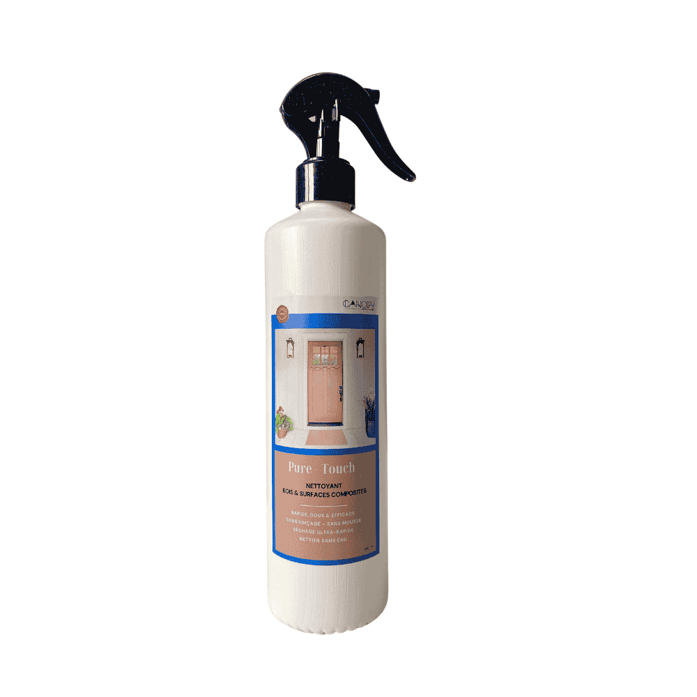 Pure-Touch Canopy - Nettoyant pour bois et surfaces composites, élimine poussière et traces